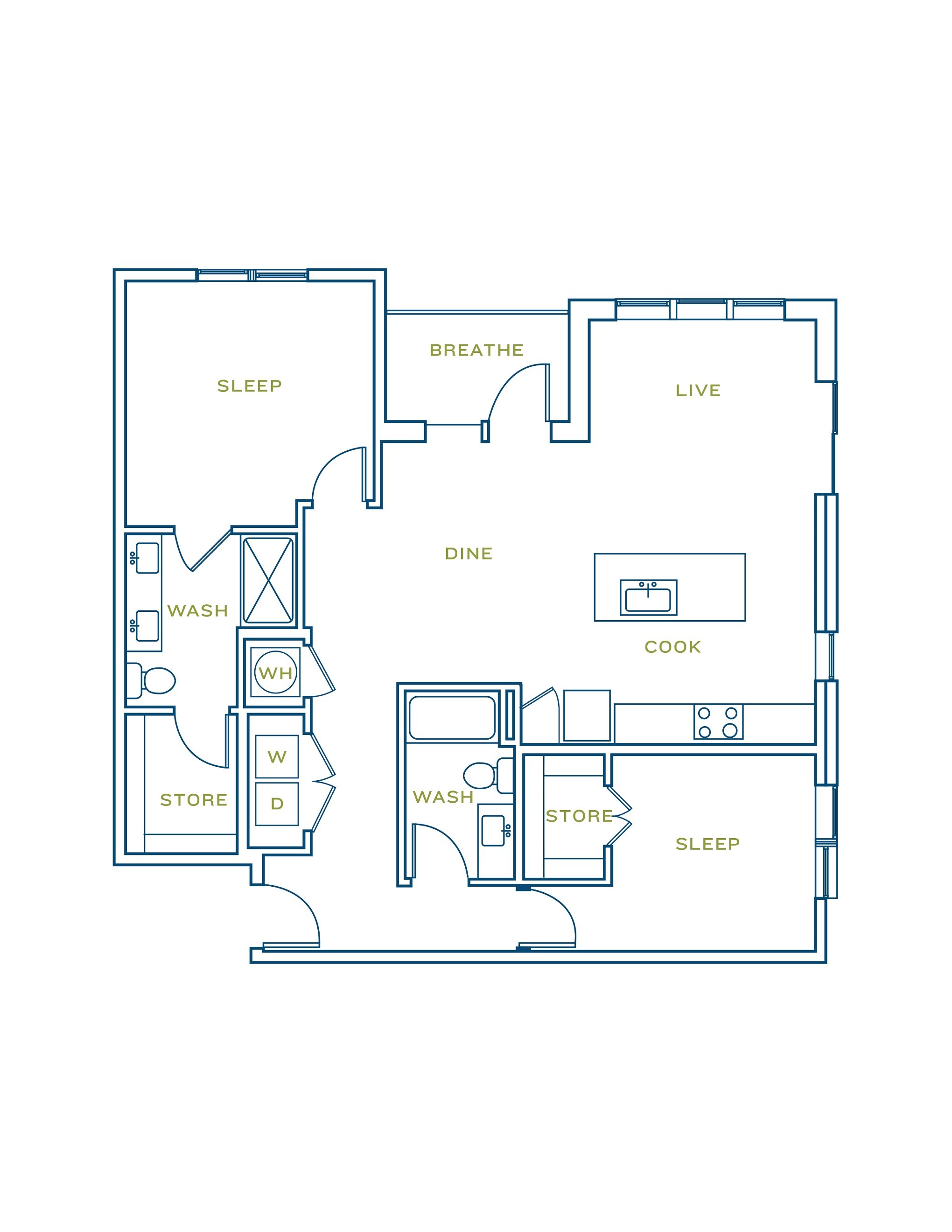 Morrisville, NC Apartments District Station Floor Plans